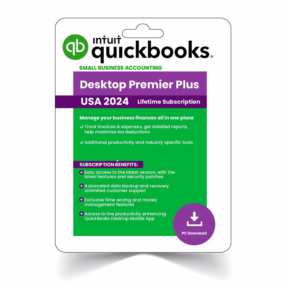 QuickBooks Desktop Premier Plus 2024 Lifetime Activation